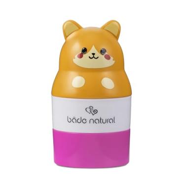 Imagem de Bade Natural Aplicador de protetor solar recarregável em forma de gato para crianças – Frasco Roll-On de 110 ml – Dispensador vazio e reutilizável para loção FPS – Ponta aplicadora macia, ideal para