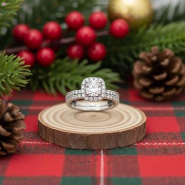 Imagem de 1 peça elegante micro incrustado conjunto de anéis quadrados para mulheres vida diária namoro decoração para festa de formatura, Cobre, Sem pedra preciosa