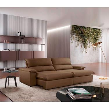 Imagem de Sofá Filadélfia Veludo 2 Módulos 120cm B25cm Meu Sofá Online B016 Veludo Marrom