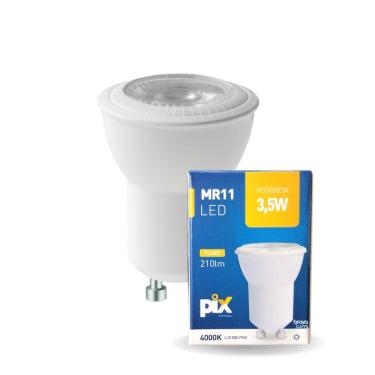 Imagem de Lâmpada Led Pix Mini Dicroica Mr11 3,5w Bivolt 4000k Luz Neutra
