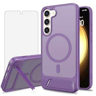 Imagem de Asuwish Capa de celular para Samsung Galaxy S23 Plus S23+ 5G, compatível com Magsafe Magnetic, protetor de tela, capa protetora à prova de choque S23plus 23S + S 23 23+ SM-S916U 6,6 polegadas