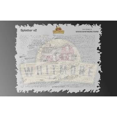 Imagem de Estêncil aerógrafo para iscas de pesca Splatter v2 - reutilizável Mylar