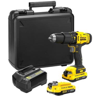 Imagem de Parafusadeira/Furadeira Impacto 20V STANLEY SCD712D2K C/ Kit