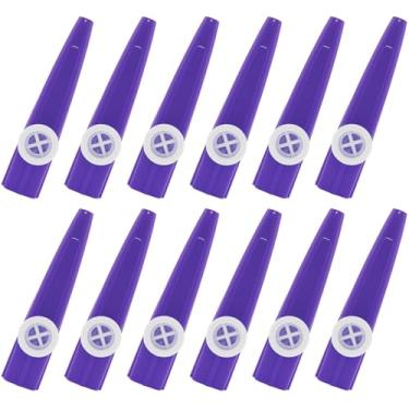 Imagem de Kazoo de plástico, musical Kazoo, bom companheiro para violão, violino, piano, teclado, ukulele, presente para presentes de Natal, lembrancinhas de festa. (Roxo)