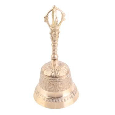 Imagem de HEEPDD Sino de Mão, Sino de Mão Feito à Mão Em Latão Com Alça Sino de Mão Feng Shui Com Superfície Lisa Estilo retrô para Restaurantes, Hotéis, Lojas, Serviço, Almoço do Professor (Como mostrado)