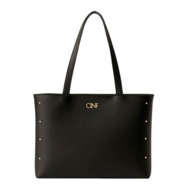 Imagem de Bolsa Sacola Grande De Ombro Feminina Alça Resistente (Preta)