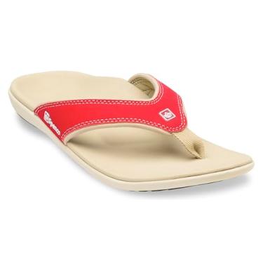 Imagem de Spenco Sandália feminina Yumi, Verdadeiro vermelho, 6