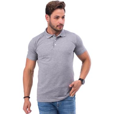 Imagem de Camisa Masculina Gola Polo Lisa confortável-Masculino