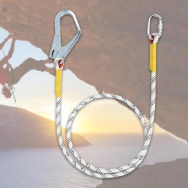 Imagem de RNXRZANK Talabarte de para Proteção Contra Quedas com Gancho, Equipamento para Montanhismo, Construção E Arboricultura, Gancho Simples de 2