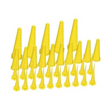 Imagem de RNXRZANK Kit com 35 Tampões para Mangueiras de óleo Hidráulico, em 3 Tamanhos, para Vedação de Vazamentos em Mangueiras de Irrigação, Amarelo, Tamanho real