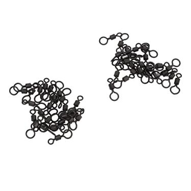 Imagem de Rolamento de barril de pesca giratório de aço inoxidável de alta resistência à tração para pesca de carpa - 50 peças giratórias para várias águas