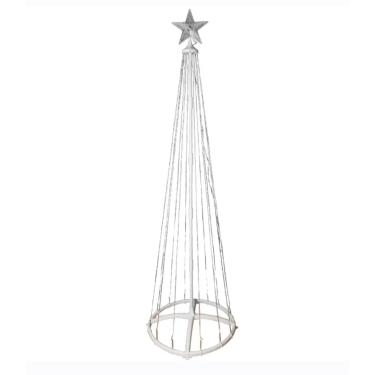 Imagem de Árvore de Natal Cone com Iluminação LED RGB Fio de Fada | Design Moderno | Estrutura Desmontável | Controle por APP | Multifunções Decorativas (1,50m)