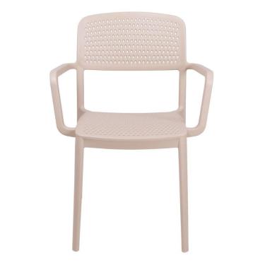 Imagem de Cadeira Tramontina Serena Em Polipropileno Areia Com Braços