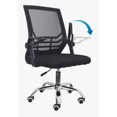 Imagem de Cadeira Presidente Executiva Giratória De Escritório Estofado Couro Mesh Ergonômica(2005)