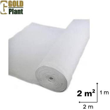 Imagem de Manta Geotextil Para Drenagem Tamanho 2 M² 2x1mts Branca - Gold Plant