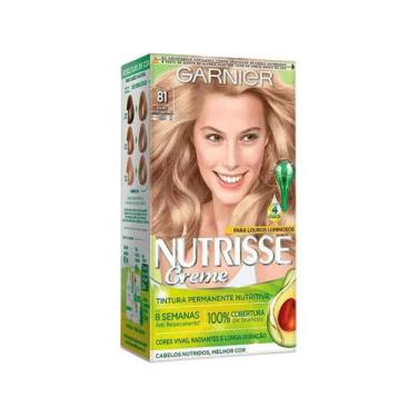 Imagem de Tintura Nutrisse Coloração Creme Louro Cinza Claro 81 - Garnier