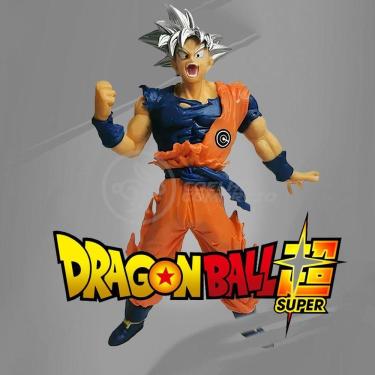 Imagem de Boneco Goku Instinto Superior Branco Dragonball Z Super 20Cm