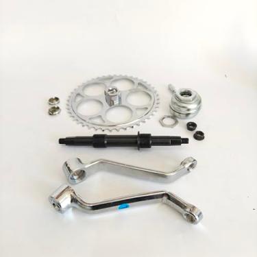 Imagem de CDHPOWER Conjunto de manivela 44T - 3 peças, kit de conversão de copo de 5 cm, suporte inferior para suporte inferior de bicicleta