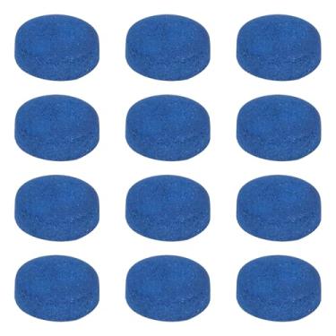 Imagem de YELARXI Pontas de taco de bilhar, kit de substituição de pontas de taco de sinuca, acessórios de reparo de tacos de piscina de couro de vaca - adequado para (tacos de mesa/suprimentos de jogos de