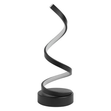 Imagem de Abajur Moderno LED Minimalista 3 Cores Em 1 Luminária De Mesa Luz Noturno Espiral Cinderella Decor(CD241014P)