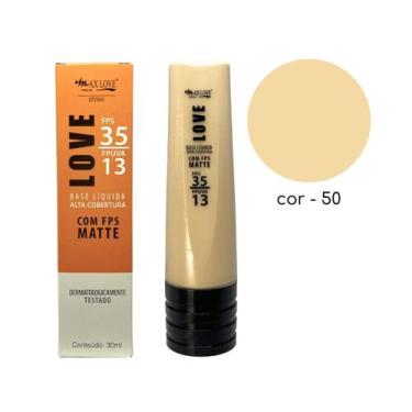 Imagem de Base Liquida Alta Cobertura com FPS - Max Love Make-up, 50