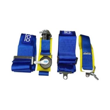 Imagem de Cinto De Segurança Universal De 4 Pontos Para Corrida Com Fivela De Li