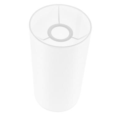 Imagem de Artibetter Abajur de cilindro de tambor, abajur de linho, construção de aranha, capas de luz pendente de substituição para lustres de luz de chão mesa branca