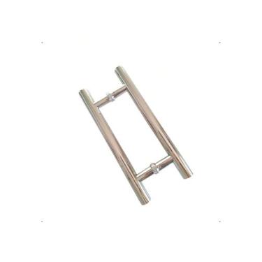 Imagem de Puxador Redondo Aço Inox 30cm Portas Madeira/vidro Polido - RR Inox