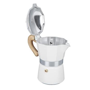 Imagem de Cryfokt Fogão Moka Pot Alumínio Eficiente Máquina de Café Moka Aquecimento Rápido para Casa Cozinha Escritório (3 Copos 150ML)