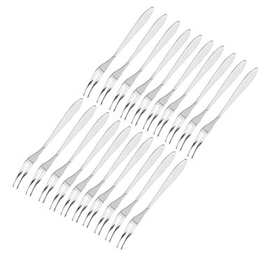 Imagem de Cosiki Garfos de Frutas de Aço Inoxidável Polido Espelho, Anticorrosão, Durável, Alça Longa, Garfos de Sobremesa, 20 Peças para Serviço de Banquete de Hotel