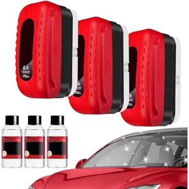 Imagem de Limpador de filme de óleo de vidro para carro, revestimento de vidro para para-brisa melhora a clareza e a visibilidade, filme de óleo de vidro universal para carro.