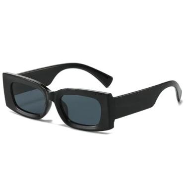 Imagem de Óculos de Sol UV400 - Lentes Gradientes em Cores Vibrantes com Hastes Largas para Homens e Mulheres, Ideais para Esportes ao Ar Livre, Corrida e Ciclismo, Preto