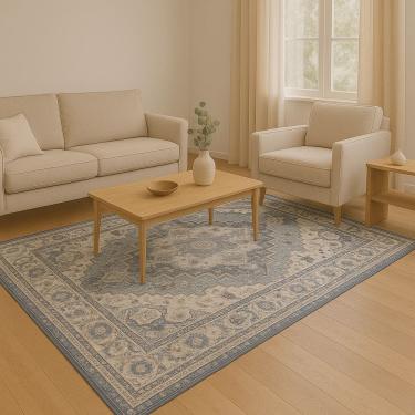 Imagem de Tapete Vinci Pelo Baixo Antialérgico Impermeável 140x200cm Jolitex  - Napoles