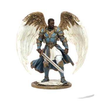 Imagem de Escultura De Arcanjo Miguel Lutando, Estátua Acrílica 2D Para Decoraçã