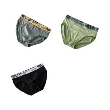 Imagem de Cuecas Masculinas Respiráveis De Tamanho Grande 3 Peças Boxers Esporti