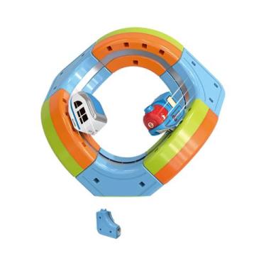 Imagem de Brinquedo Educativo Infantil DIY Cube Track Trem Elétrico Magnético 3D