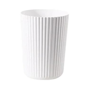 Imagem de Lixeira Plástica Redonda Para Banheiro, Cozinha, Quarto, Escritório Em