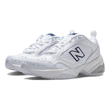 Imagem de New Balance Tênis feminino 624 V2 casual confortável Cross Trainer, Branco, 6.5 X-Wide