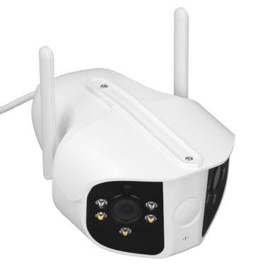 Imagem de ZJchao Câmera de Segurança de Alta Definição Com Visão Noturna Grande Angular de 180 Graus Sem Fio para Monitoramento Infantil Em Casa Interna e Externa Câmera Material ABS Suporta