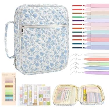 Imagem de Capa Para Bíblia Feminina | Para Livro De Igreja Com Alça | Estojo Com Bolso De Zíper E Material De Estudo - Para Armazenamento E Viagem Das Escrituras Para Meninas