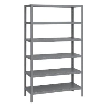Imagem de Estante Prateleira Industrial Armario em Aço 6 Bandejas 198x90 Suporta até 180kg(Cinza)