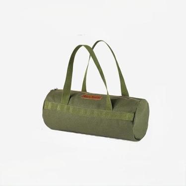 Imagem de Kit de ferramentas de lona para acampamento, armazenamento portátil dobrável ao ar livre, equipamento de viagem para caminhada ao ar livre (verde)