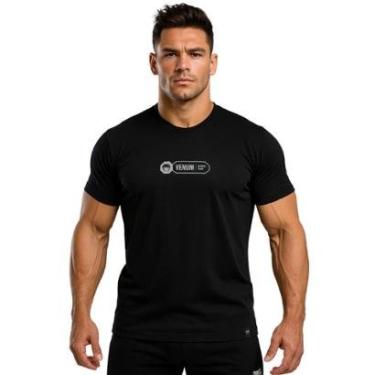 Imagem de Camiseta Esportiva Masculina Algodão Venum Sports Team Preto Original Jiu Jitsu Treino Academia-Unissex