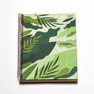Imagem de Caderno Espiral Capa Dura Universitário 1 Matéria Eco Linea Verde FSC 80 Folhas, Jandaia