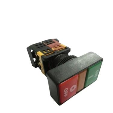 Imagem de Interruptor de botão de pressão de 22 mm 10A ON-Off 2 posições 4 parafusos controle elétrico PPBB-30N 1 peça