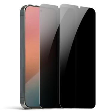 Imagem de Pacote com 2 protetores de tela de privacidade para Samsung Galaxy S26 [anti-espião de 27°] Película PET ultrafina 9H revestida com vidro duplo [desbloqueio rápido de impressões digitais] [inquebrável