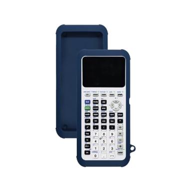 Imagem de Capa para calculadora gráfica colorida Texas Instruments TI-84 Plus CE, capa protetora de silicone macio para crianças, à prova de choque (azul escuro)
