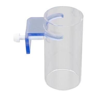 Imagem de Haofy Tubo de Alimentação para Tanque de Peixes, Alimentador de Alimentos para Aquário Flutuante Acrílico Transparente Com Design Elevado para água Limpa, Cabe Em Tanques de 9x6x10cm