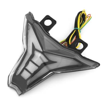 Imagem de Heinmo Luz traseira de motocicleta compatível com Z1000 2013-2024 Ni' ZX-10R 2016-2025 ZX-6R 2019-2025 Ni' 400/Z400 2018-2023 Luzes de freio de seta (preto)