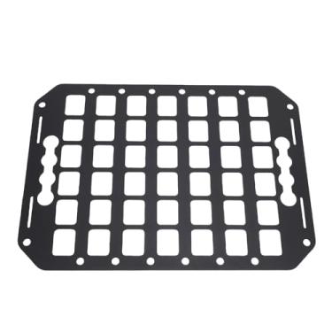 Imagem de Eujgoov de Alumínio da Cremalheira do Painel da Cama do Caminhão, Painel Molle Organizador 14x10x0.08in Armazenamento Carga Trilha Em L para Dos Camionetes de Suvs